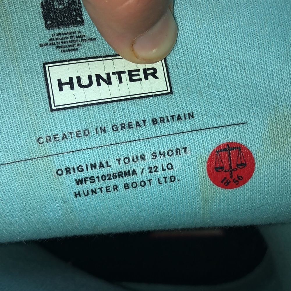 Hunter Women's Original Short Rain blue in color size 11 rubber boots sp… - Picture 8 of 12